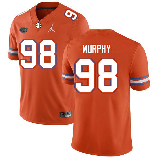Men #98 TJ Murphy Florida Gators College Football Jerseys Sale-Orange - Click Image to Close